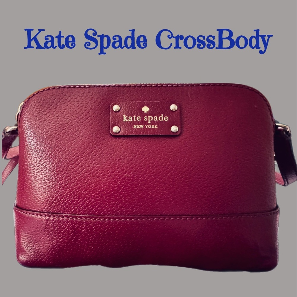 Kate Spade Burgundy Crossbody Bag